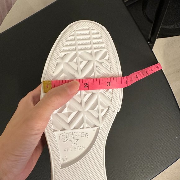 CONVERSE Chuck Taylor All Star Lift Metallic Glitter Sneaker Size 6.5 NEW - Picture 10 of 13